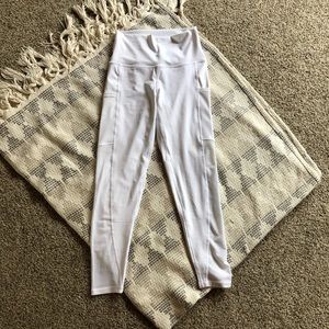 Aerie White Mesh Pocket Legging